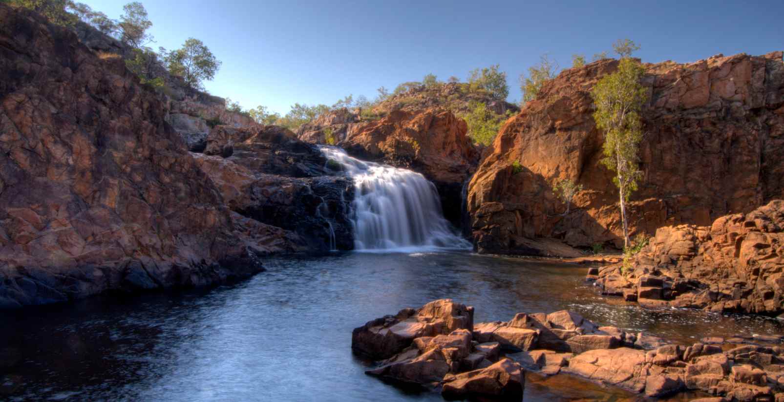 waterfall cascades